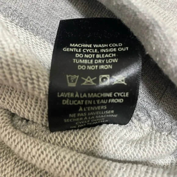 Obey Propaganda Worldwide Embroidered Hoodie Heather Gray Size Medium VGUC - Picture 7 of 7